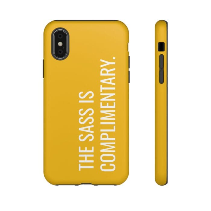 'The Sass is Complimentary' Phone Case (Yellow) - Image 6