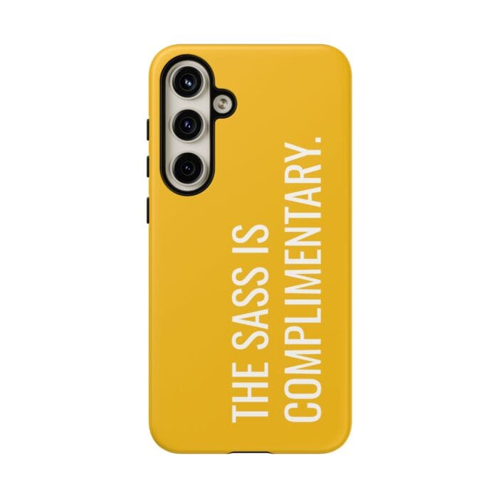 'The Sass is Complimentary' Phone Case (Yellow) - Image 115