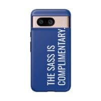 'The Sass is Complimentary' Phone Case (Blue) - Image 127