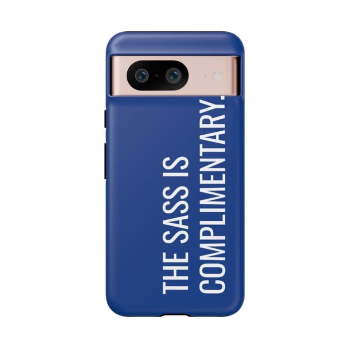 'The Sass is Complimentary' Phone Case (Blue) - Image 127