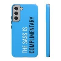 'The Sass is Complimentary' Phone Case ('Two Guys' Blue) - Image 62