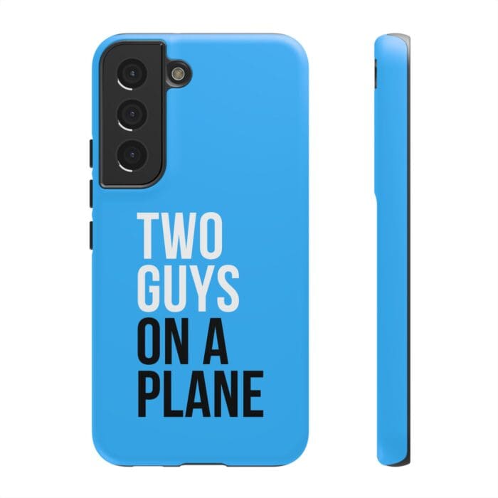'Two Guys on a Plane' Phone Case (Blue) - Image 50