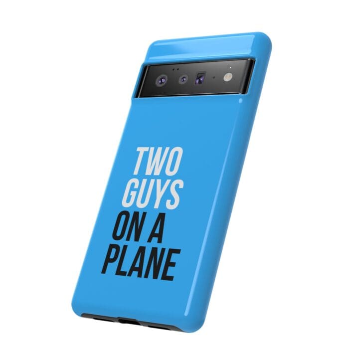 'Two Guys on a Plane' Phone Case (Blue) - Image 88