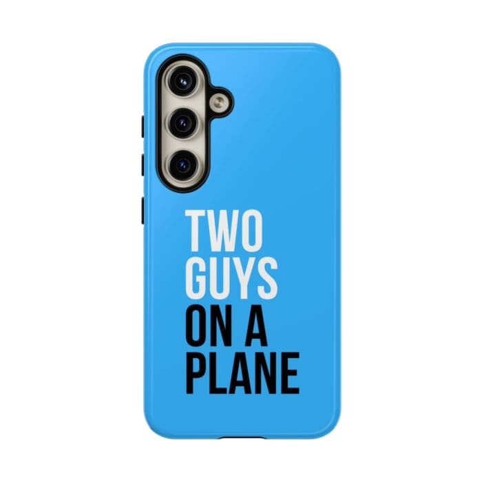 'Two Guys on a Plane' Phone Case (Blue) - Image 107