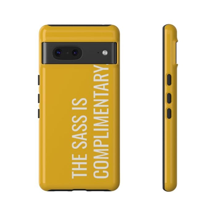 'The Sass is Complimentary' Phone Case (Yellow) - Image 93
