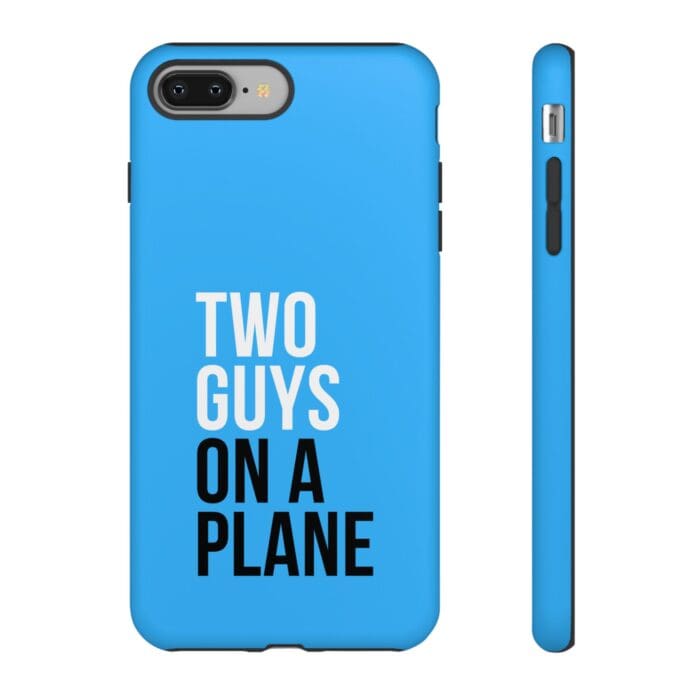 'Two Guys on a Plane' Phone Case (Blue) - Image 4
