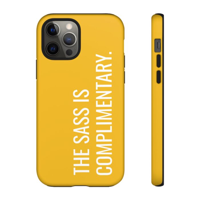 'The Sass is Complimentary' Phone Case (Yellow) - Image 34