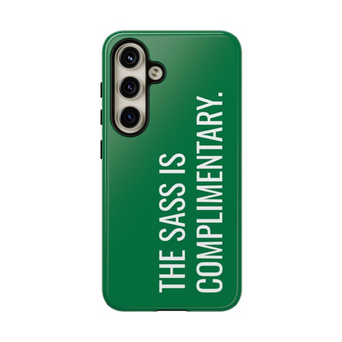 'The Sass is Complimentary' Phone Case (Green) - Image 109