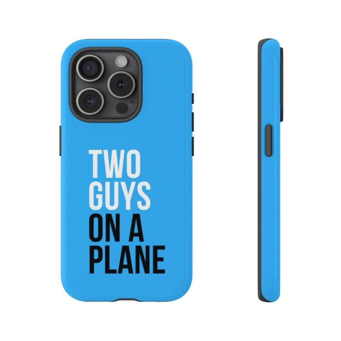 'Two Guys on a Plane' Phone Case (Blue) - Image 99