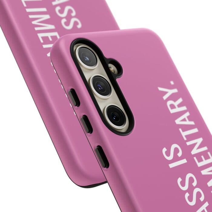 'The Sass is Complimentary' Phone Case (Light Pink) - Image 116