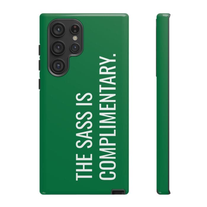 'The Sass is Complimentary' Phone Case (Green) - Image 63