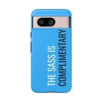 'The Sass is Complimentary' Phone Case ('Two Guys' Blue) - Image 127