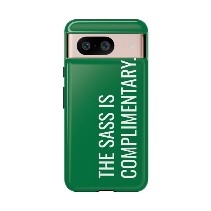 'The Sass is Complimentary' Phone Case (Green) - Image 125