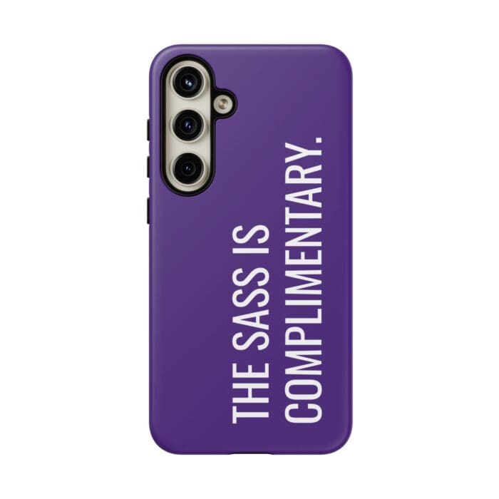 'The Sass is Complimentary' Phone Case (Purple) - Image 115