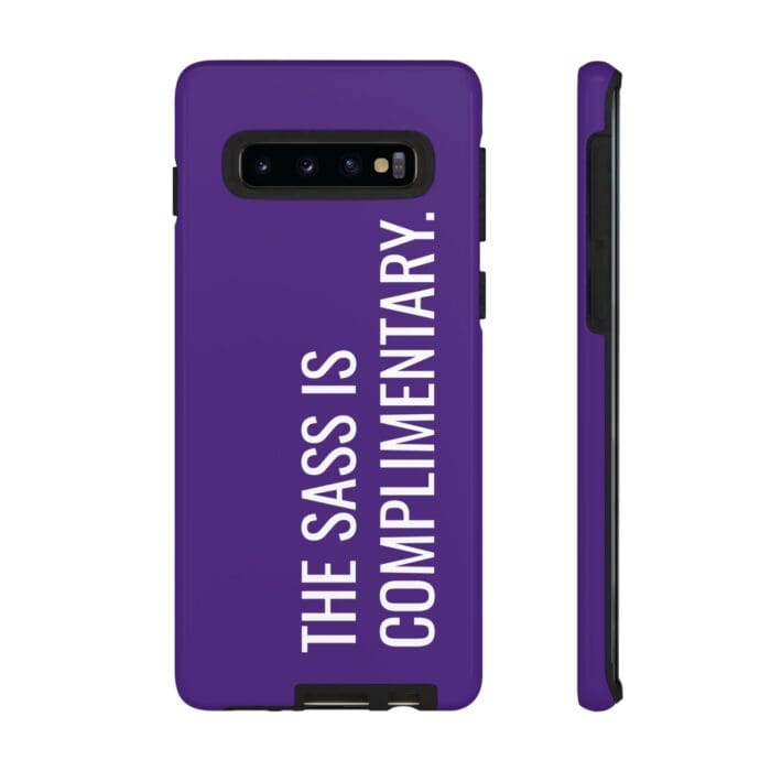 'The Sass is Complimentary' Phone Case (Purple) - Image 15