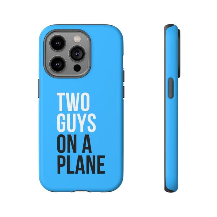 'Two Guys on a Plane' Phone Case (Blue) - Image 61