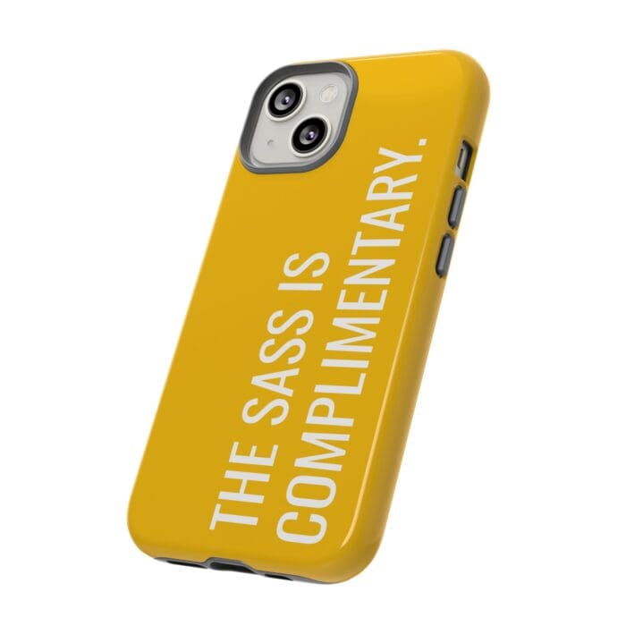 'The Sass is Complimentary' Phone Case (Yellow) - Image 66