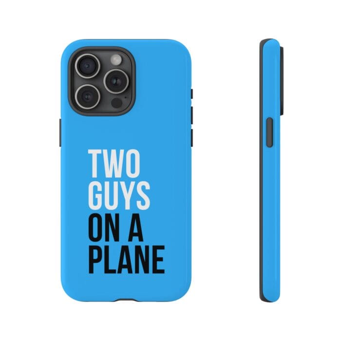 'Two Guys on a Plane' Phone Case (Blue) - Image 103