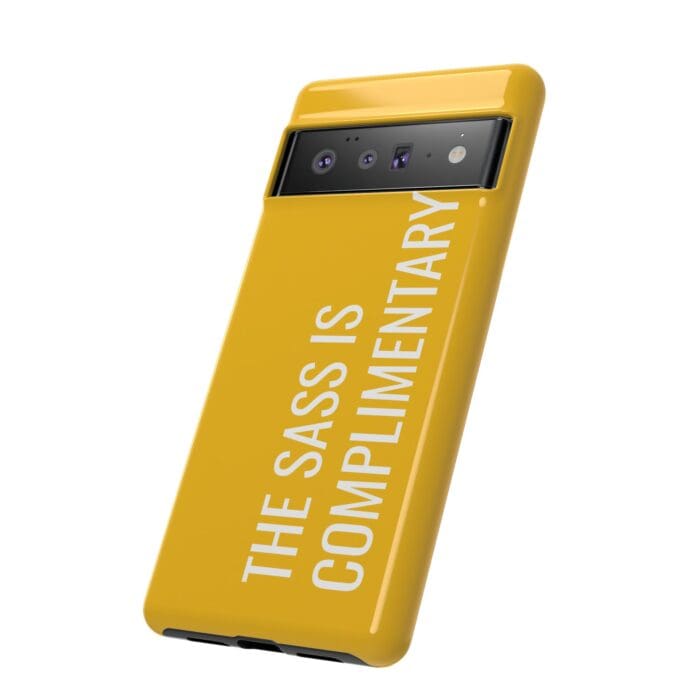 'The Sass is Complimentary' Phone Case (Yellow) - Image 98
