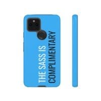 'The Sass is Complimentary' Phone Case ('Two Guys' Blue) - Image 51