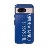'The Sass is Complimentary' Phone Case (Blue) - Image 125