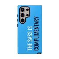 'The Sass is Complimentary' Phone Case ('Two Guys' Blue) - Image 117