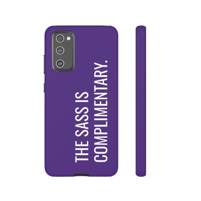 'The Sass is Complimentary' Phone Case (Purple) - Image 56