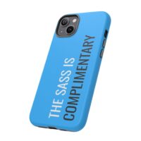 'The Sass is Complimentary' Phone Case ('Two Guys' Blue) - Image 76