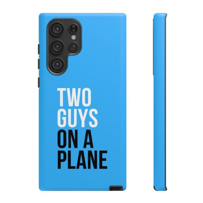 'Two Guys on a Plane' Phone Case (Blue) - Image 54