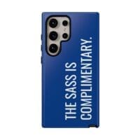 'The Sass is Complimentary' Phone Case (Blue) - Image 117