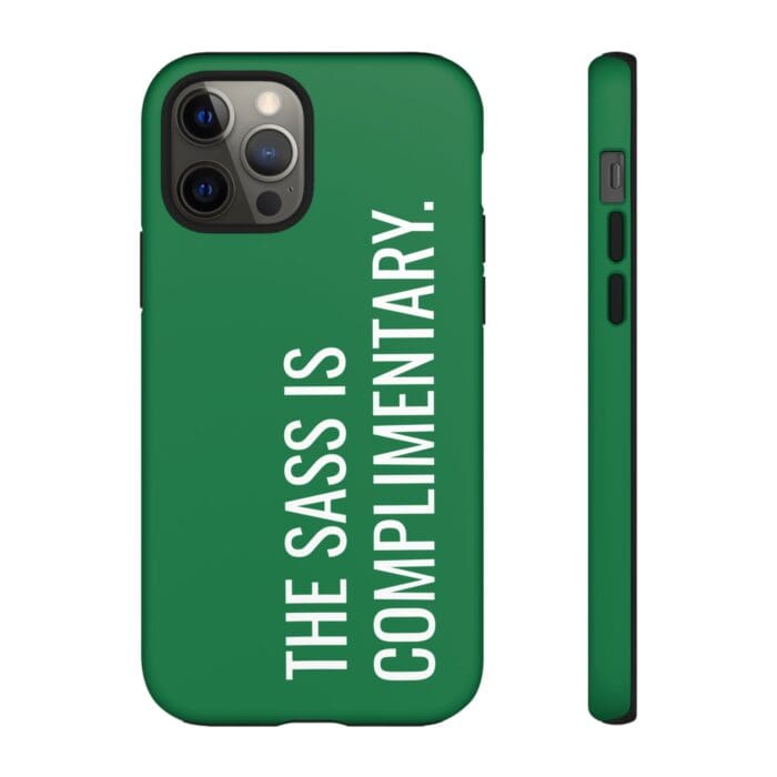 'The Sass is Complimentary' Phone Case (Green) - Image 34