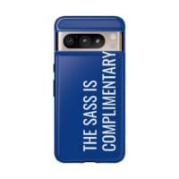 'The Sass is Complimentary' Phone Case (Blue) - Image 121