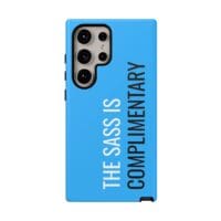 'The Sass is Complimentary' Phone Case ('Two Guys' Blue) - Image 119