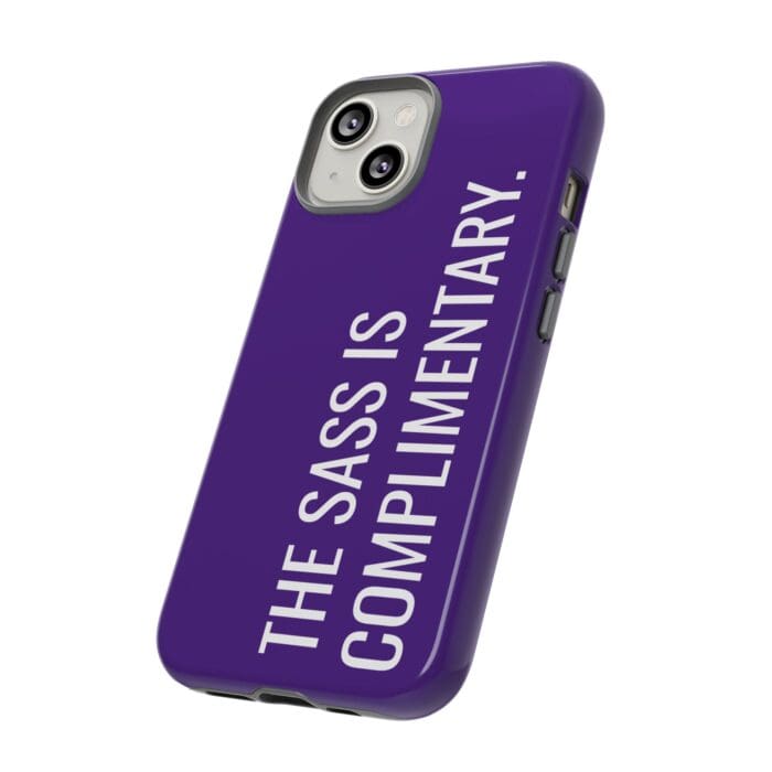 'The Sass is Complimentary' Phone Case (Purple) - Image 66