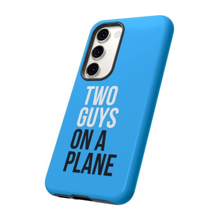 'Two Guys on a Plane' Phone Case (Blue) - Image 72