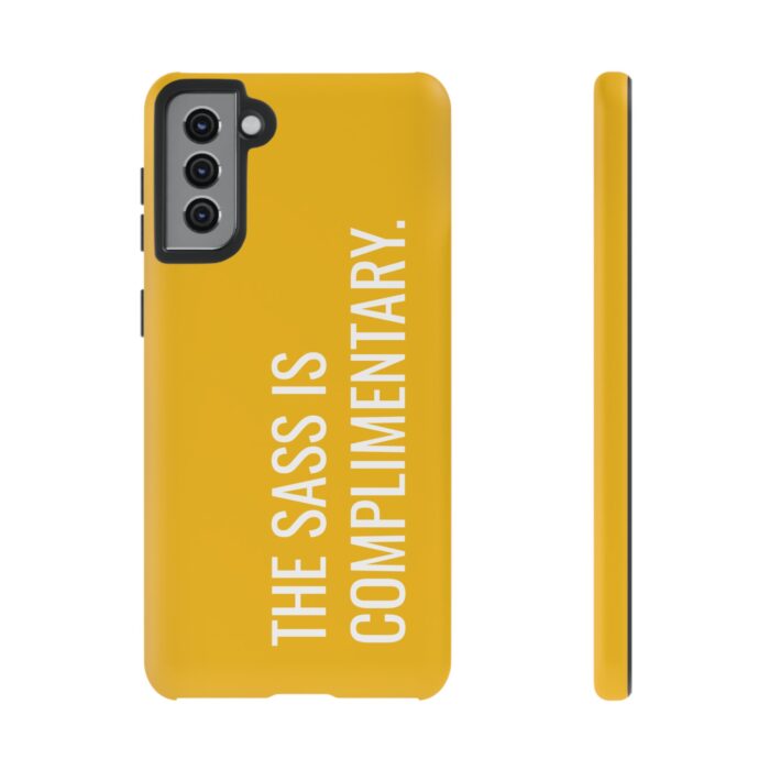 'The Sass is Complimentary' Phone Case (Yellow) - Image 48