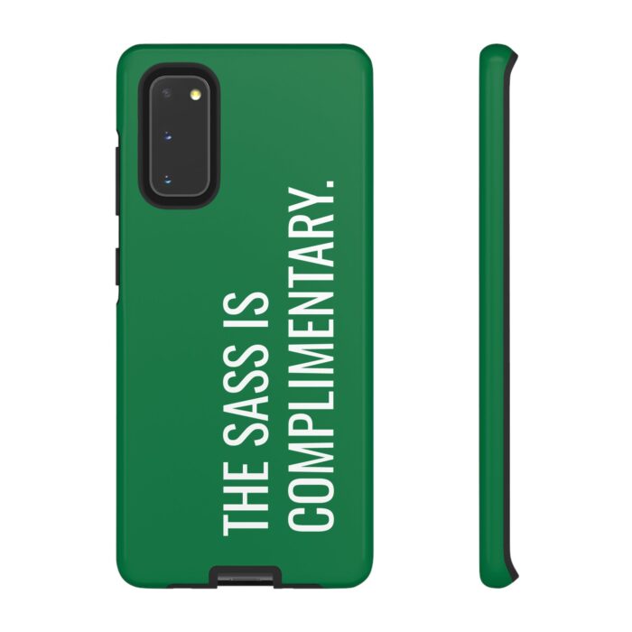 'The Sass is Complimentary' Phone Case (Green) - Image 23