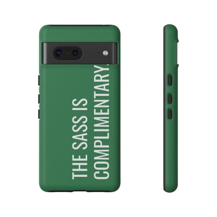 'The Sass is Complimentary' Phone Case (Green) - Image 95