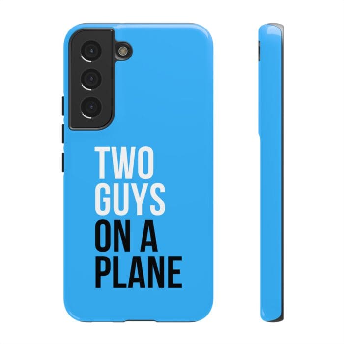 'Two Guys on a Plane' Phone Case (Blue) - Image 49