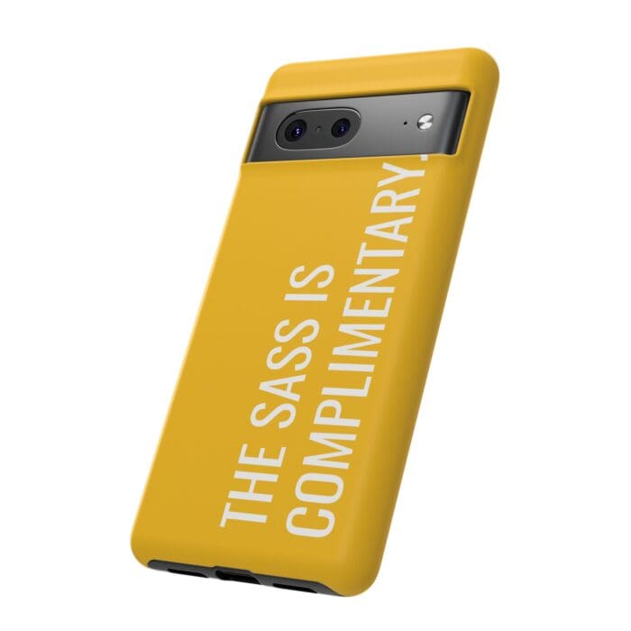 'The Sass is Complimentary' Phone Case (Yellow) - Image 96