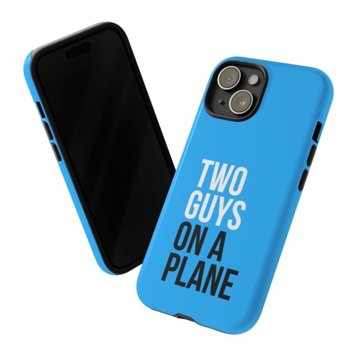 'Two Guys on a Plane' Phone Case (Blue) - Image 92