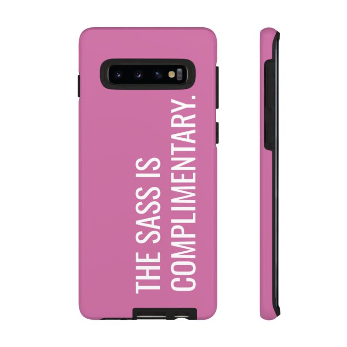 'The Sass is Complimentary' Phone Case (Light Pink) - Image 15