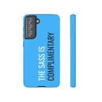 'The Sass is Complimentary' Phone Case ('Two Guys' Blue) - Image 58