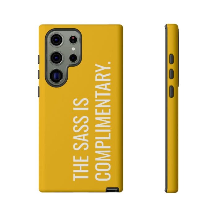 'The Sass is Complimentary' Phone Case (Yellow) - Image 91