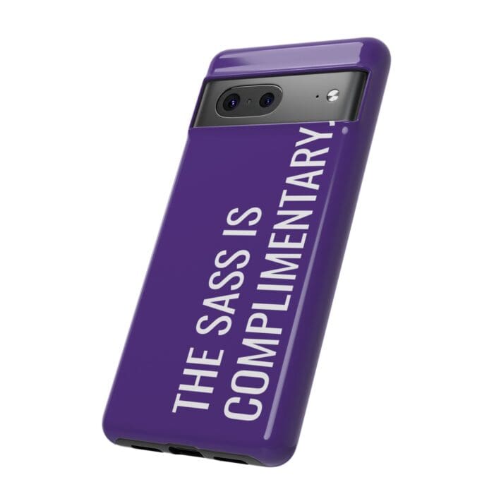 'The Sass is Complimentary' Phone Case (Purple) - Image 94