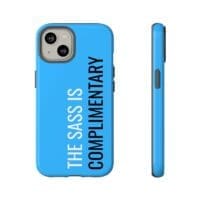 'The Sass is Complimentary' Phone Case ('Two Guys' Blue) - Image 65