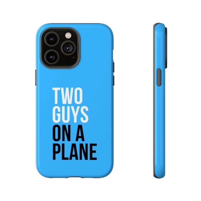 'Two Guys on a Plane' Phone Case (Blue) - Image 67
