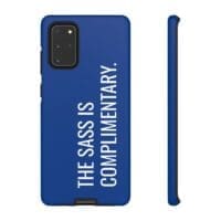 'The Sass is Complimentary' Phone Case (Blue) - Image 28