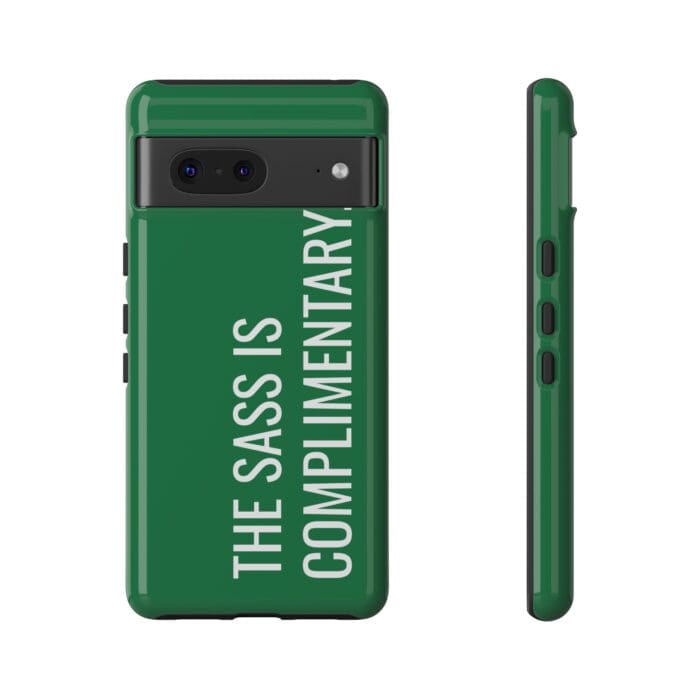 'The Sass is Complimentary' Phone Case (Green) - Image 93