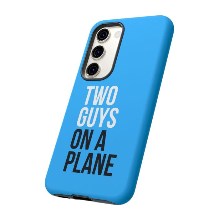 'Two Guys on a Plane' Phone Case (Blue) - Image 74